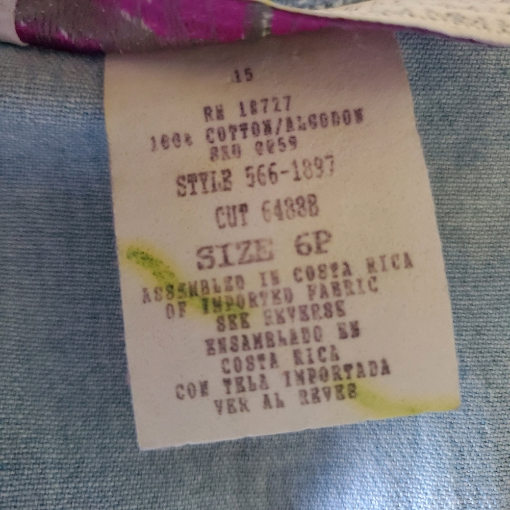 Groovy Vintage Hand Embroidered Lightweight Denim Shacket - Picture 12 of 15